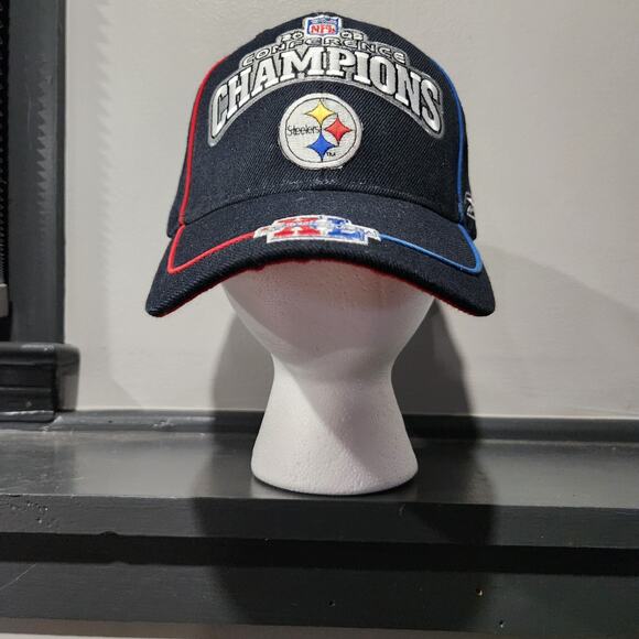 VTG Pittsburgh Steelers NFL 2005 AFC Conference Champions Super Bowl XL Hat Cap - Picture 7 of 16